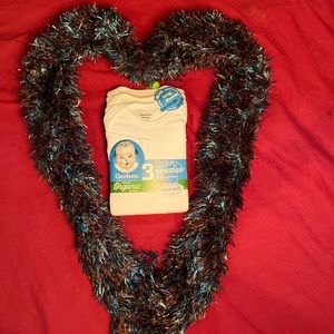 NWT Gerber Organic Cotton Long Sleeve Onesies Size 12 M